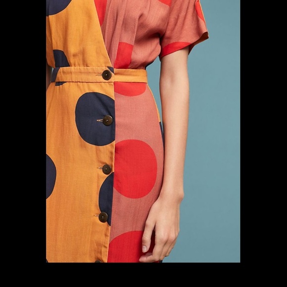 mara hoffman // amrita polka dot button front midi - Picture 7 of 8